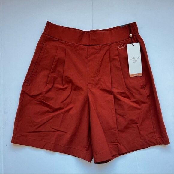 CALIA Women's High Rise Pleated Long Short Size X-Small NWT - Picture 2 of 8